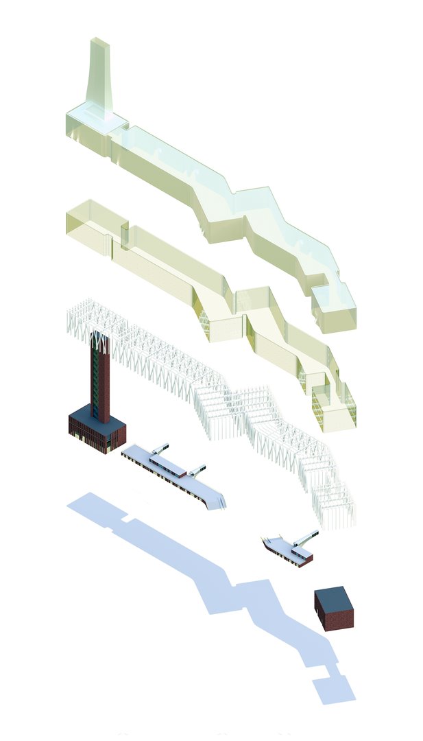 Denis Caunov exploded axonometric
