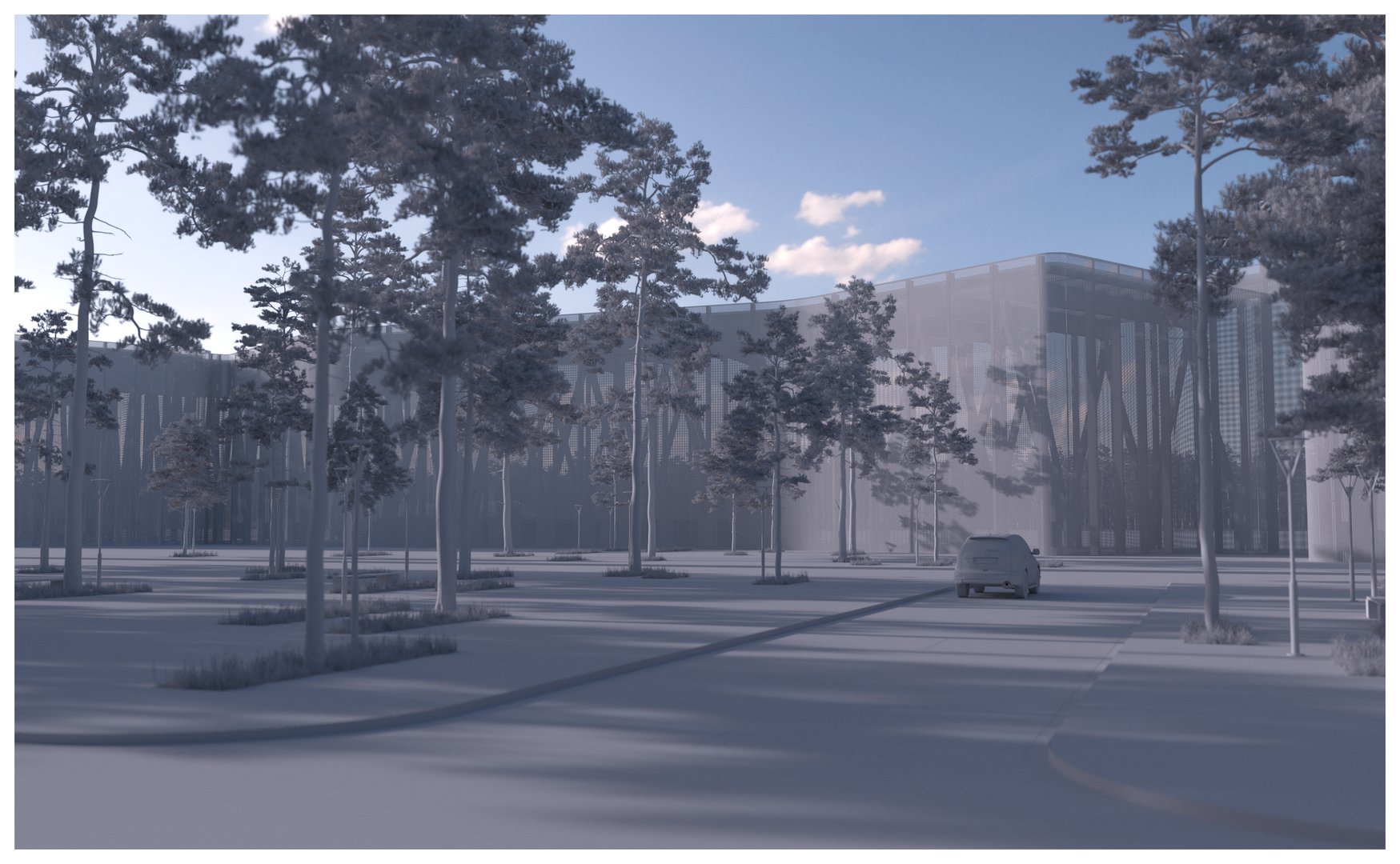 Denis Caunov landscaped terminal approach